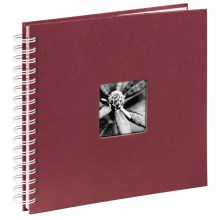 Hama - Album de fotos em espiral 28x24 cm 50 páginas vermelho
