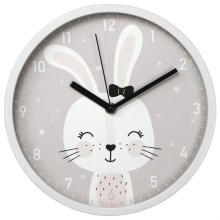 Hama - Relógio de parede para criança 1xAA coelho