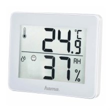 Hama - Termómetro interior com um medidor de humidade 1xCR2025 branco