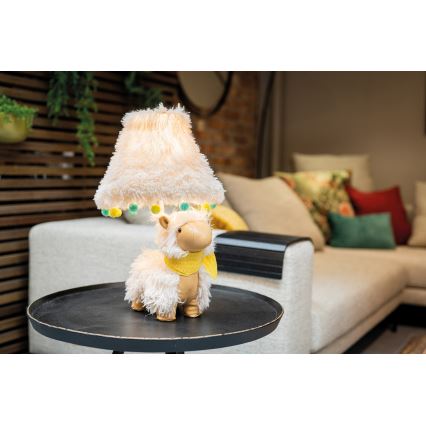 Happy Lamps - Candeeiro de mesa de criança LED ALMA LED/5,4W/230V lhama