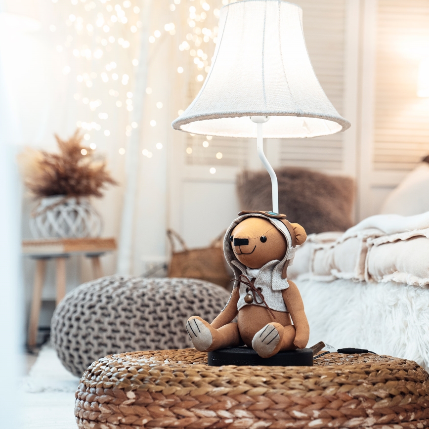 Happy Lamps - Candeeiro de mesa de criança LED CHARLES LED/5,4W/230V urso