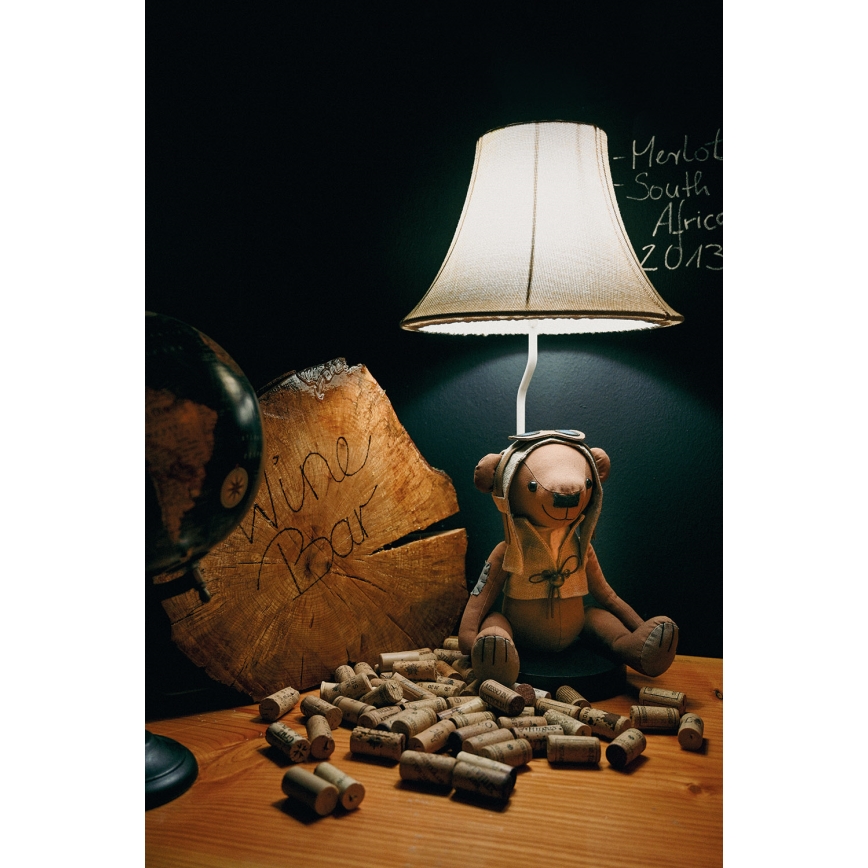 Happy Lamps - Candeeiro de mesa de criança LED CHARLES LED/5,4W/230V urso