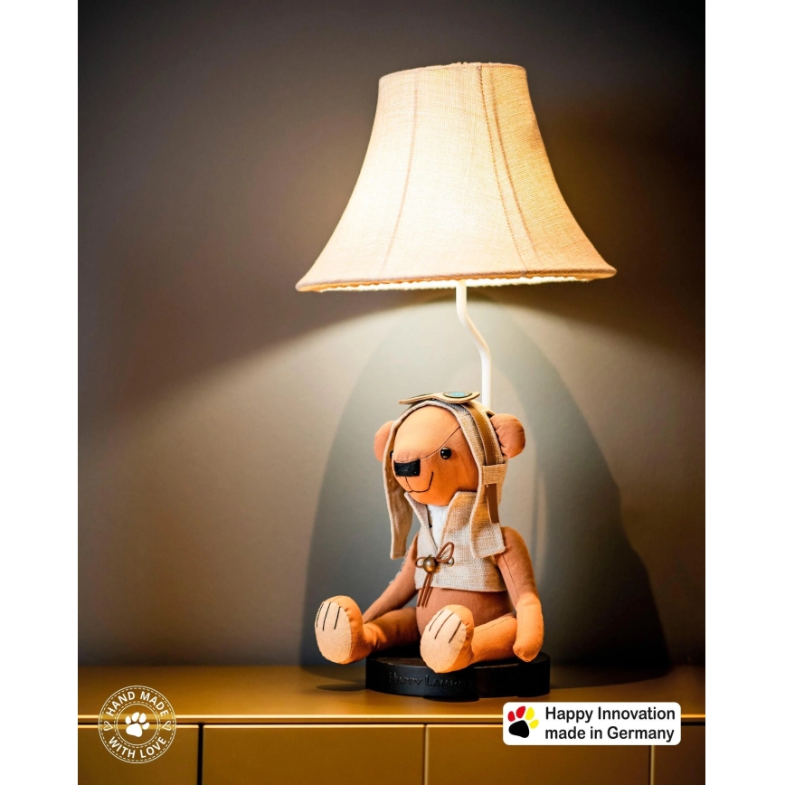 Happy Lamps - Candeeiro de mesa de criança LED CHARLES LED/5,4W/230V urso