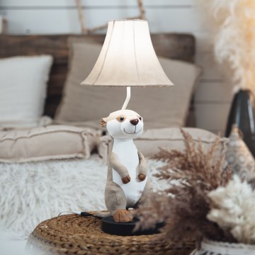 Happy Lamps - Candeeiro de mesa de criança LED EDDIE LED/5,4W/230V suricata