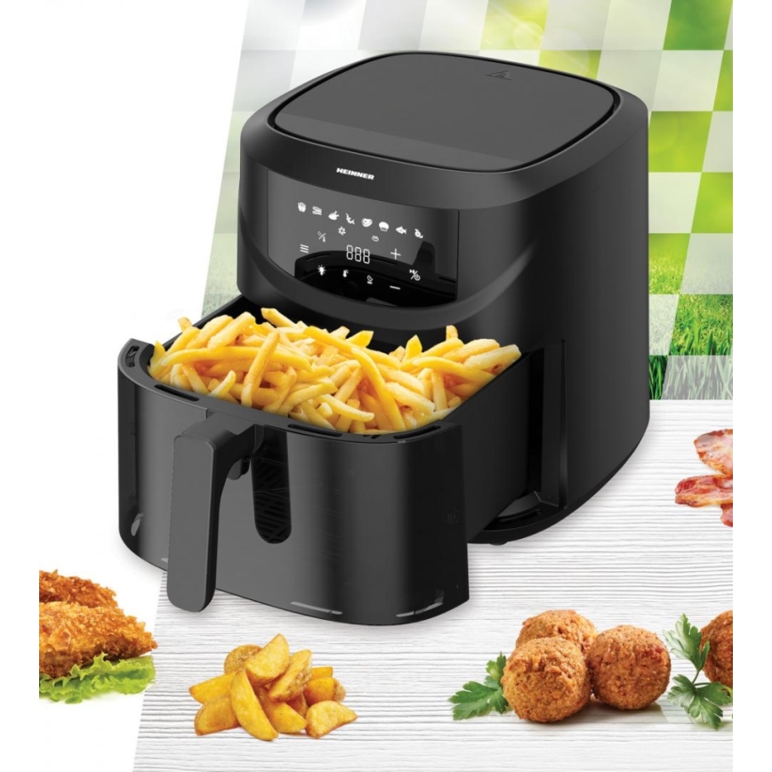 Heinner HAF-B8BK2000 - Fritadeira de ar quente 7,6 l 2000W/230V preta