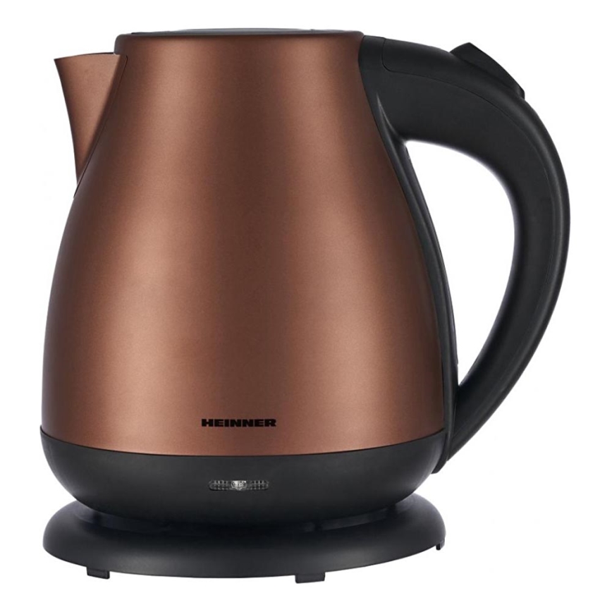 Heinner HEK-17IXC - Chaleira elétrica 1,7 l 2200 W/230 V, acabamento cobre