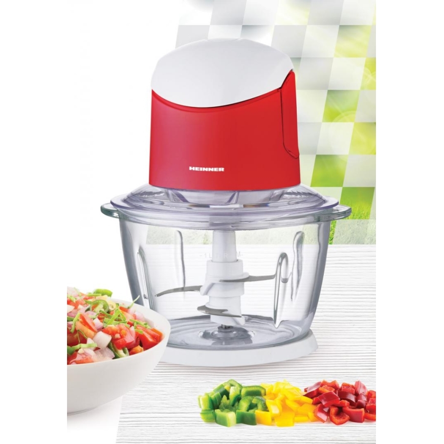 Heinner HMC-K500WHR - Picadora 500W/230V vermelha