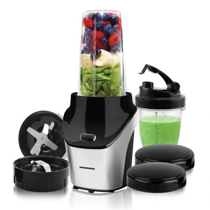 Heinner HSB-T1000SS - Nutri-mixer para smoothies 1000W/230V cromo fosco/preto