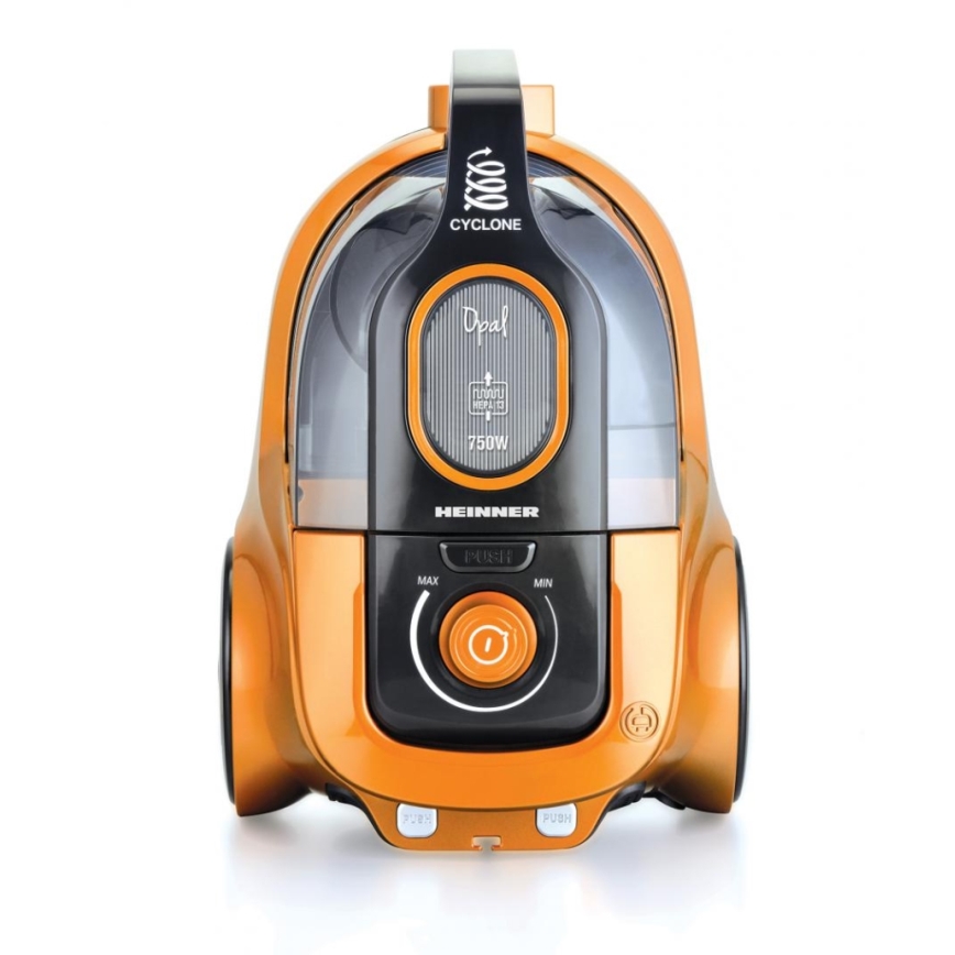 Heinner HVC-V750OR - Aspirador sem saco 750W/230V, cor laranja