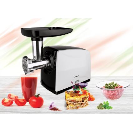 Heinner MG-2100BKWH - Moedor de carne 2100W/230V preto/branco