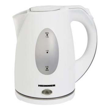 Heinner PF-47 - Chaleira elétrica rápida 1,5 l 2200W/230V branca