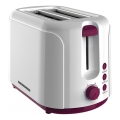Heinner TP-750BG - Torradeira para 2 fatias, 750 W/230 V, branco/roxo