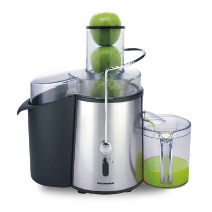 Heinner XF-1000SS - Extrator de sumos 1000W/230V prateado/preto