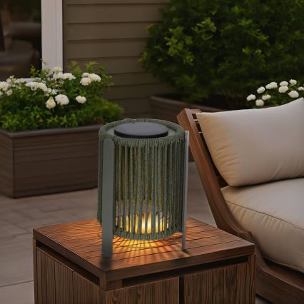 Hesperide - Lâmpada solar LED LINY LED/3,7 V 2600 mAh IP54 verde