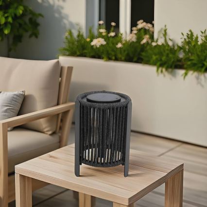Hesperide - Lâmpada solar LED LINY LED/3,7V 2600 mAh IP54 antracite