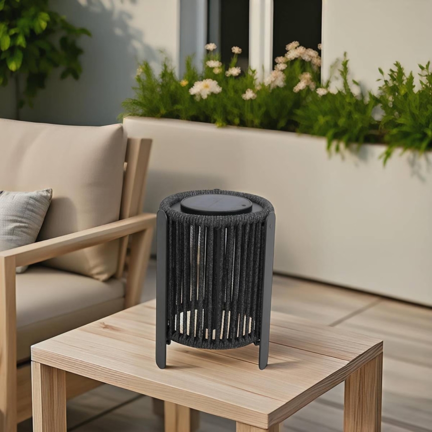 Hesperide - Lâmpada solar LED LINY LED/3,7V 2600 mAh IP54 antracite