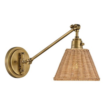 Hinkley - Aplique de parede ARTI com spot 1xE27/60W/230V dourado/castanho