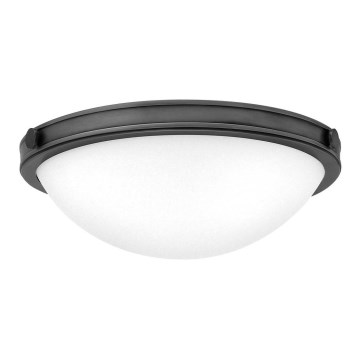 Hinkley - Candeeiro de teto COLLIER 2xE27/40W/230V diâmetro 34,6 cm preto