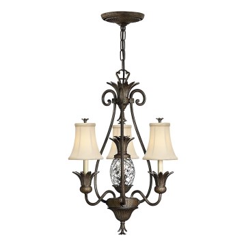 Hinkley - Candeeiro suspenso PLANTATION 4xE14/40W/230V bronze