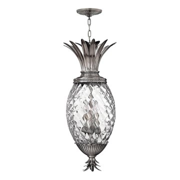 Hinkley - Candeeiro suspenso PLANTATION 4xE14/40W/230V prateado