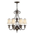 Hinkley - Candeeiro suspenso PLANTATION 7xE14/40W/230V bronze