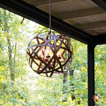 Hinkley - Candelabro exterior CARSON 5xE14/40W/230V IP44