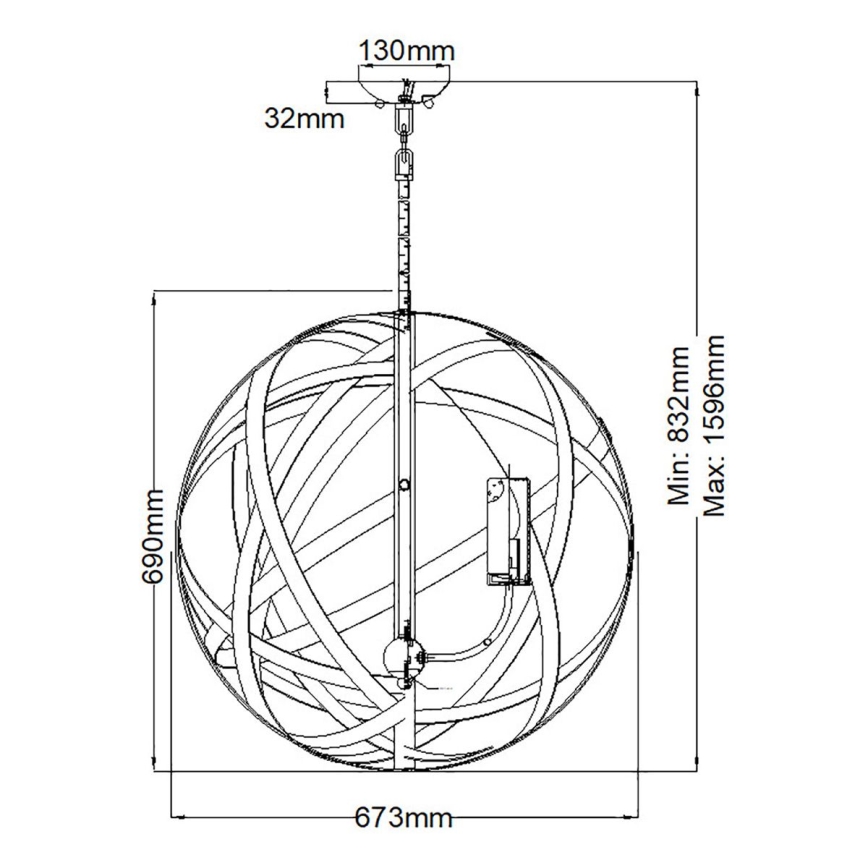 Hinkley - Candelabro exterior CARSON 5xE14/40W/230V IP44