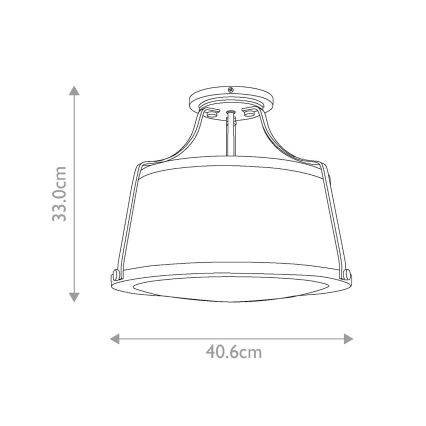 Hinkley - Candelabro integrado CHARLOTTE 3xE27/75W/230V latão