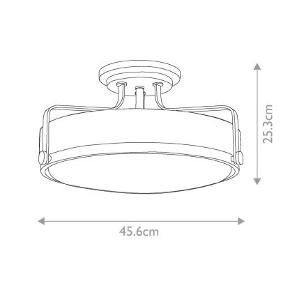 Hinkley - Candelabro integrado HARPER 3xE27/60W/230V latão