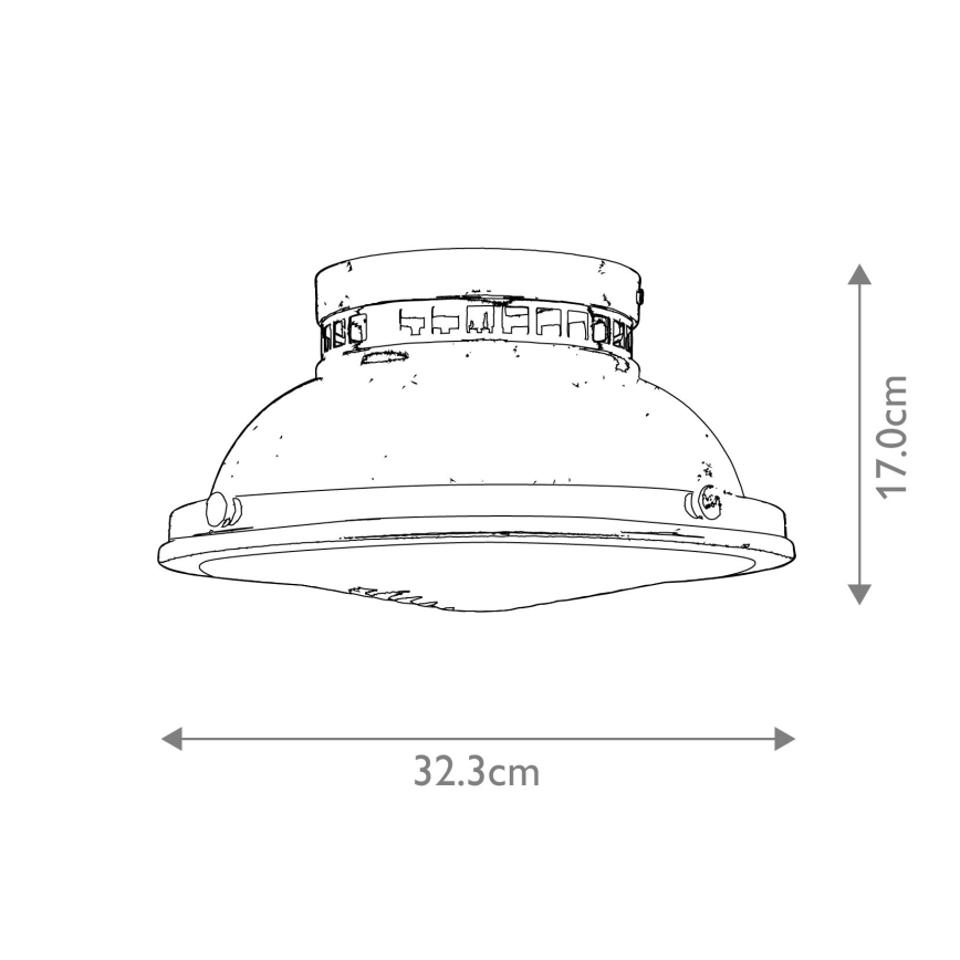 Hinkley - Iluminação de teto AMELIA 2xE27/40W/230V cromado brilhante
