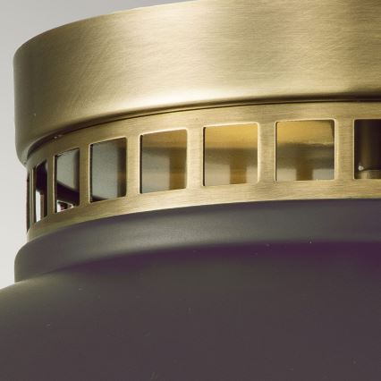 Hinkley - Iluminação de teto AMELIA 2xE27/40W/230V preto/latão