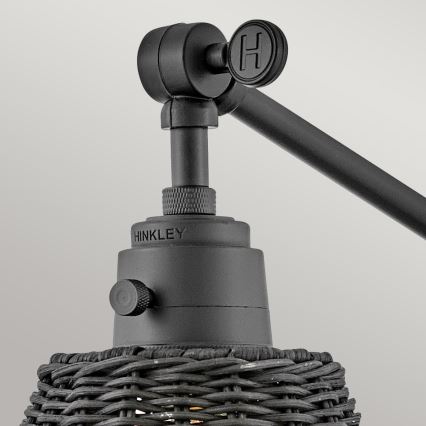 Hinkley - Aplique de parede com spot ARTI 1xE27/60W/230V preto