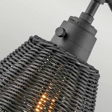 Hinkley - Aplique de parede com spot ARTI 1xE27/60W/230V preto