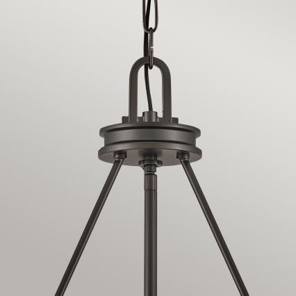Hinkley - Lustre suspenso com corrente COLLIER 4xE14/40W/230V Ø 54,3 cm preto
