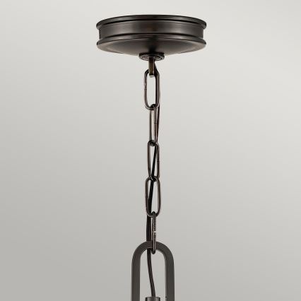 Hinkley - Lustre suspenso com corrente COLLIER 4xE14/40W/230V Ø 54,3 cm preto