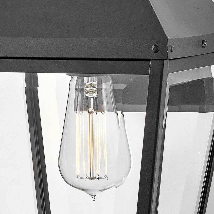 Hinkley - Aplique de parede para exterior DAWSON M 1xE27/60W/230V IP44 preto