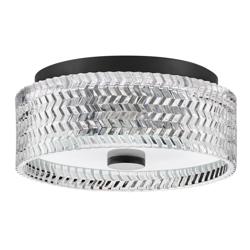 Hinkley - Iluminação de teto ELLE 2xE27/60W/230V diâmetro 30,5 cm preto