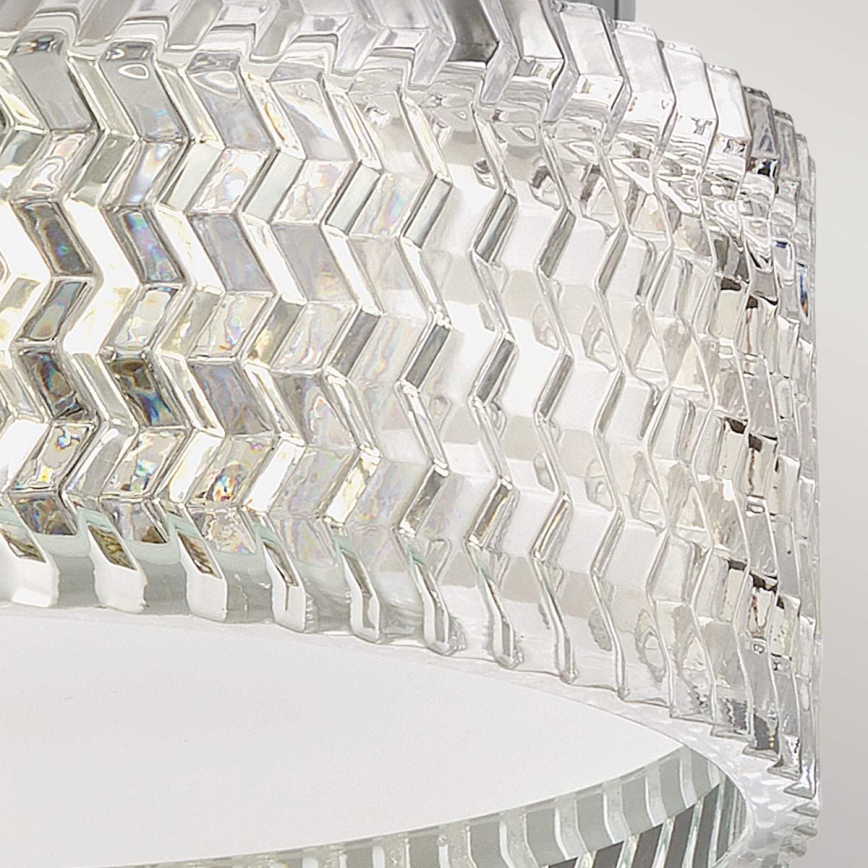 Hinkley Iluminação de teto ELLE 2xE27/60W/230V diâmetro 30,5 cm cromado brilhante