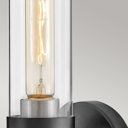 Hinkley - Aplique de parede para casa de banho ELLISON 1xE27/40W/230V IP44 preto