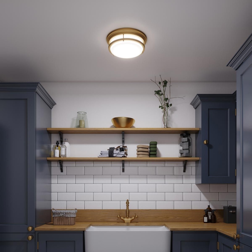 Hinkley - Candeeiro de tecto para casa de banho HADLEY 3xE27/40W/230V IP44 dourado