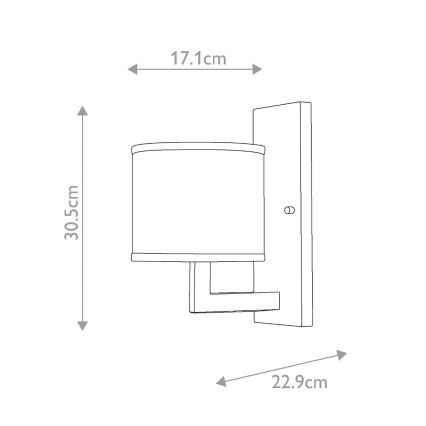 Hinkley - Aplique de parede HAMPTON 1xE27/60W/230V dourado