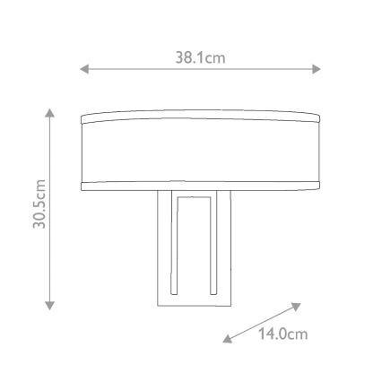 Hinkley - Candeeiro de parede HAMPTON 2xE14/40W/230V dourado