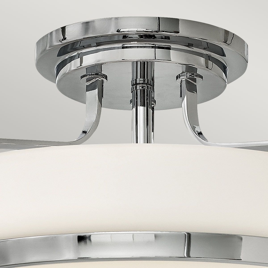Hinkley - Candeeiro de tecto montado à superfície HARPER 3xE27/60W/230V Ø 45,6 cm cromo polido