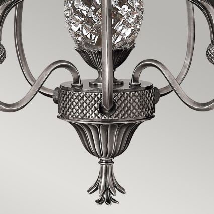 Hinkley - Candeeiro suspenso PLANTATION 4xE14/40W/230V prateado