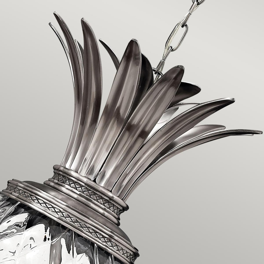 Hinkley - Candeeiro suspenso PLANTATION 4xE14/40W/230V prateado