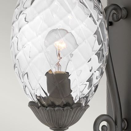 Hinkley - Iluminação de parede PLANTATION 1xE27/40W/230V preto