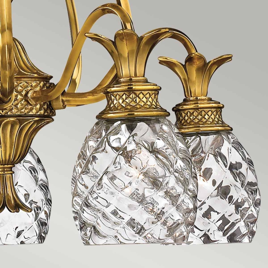 Hinkley - Candeeiro suspenso PLANTATION 5xE27/60W/230V dourado