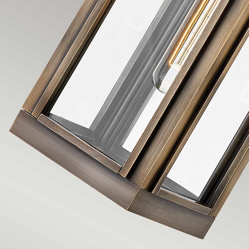 Hinkley - Aplique de parede exterior HARBOR 1xE27/60W/230V IP44 bronze