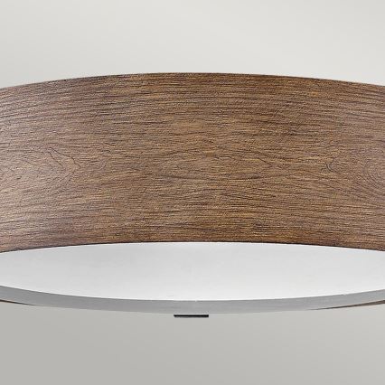 Hinkley - Iluminação de teto SAWYER 3xE14/40W/230V diâmetro 38 cm Sequoia/castanho