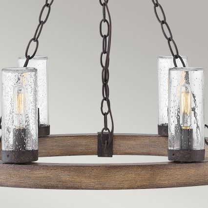 Hinkley - Lustre em corrente SAWYER 6xE14/40W/230V castanho